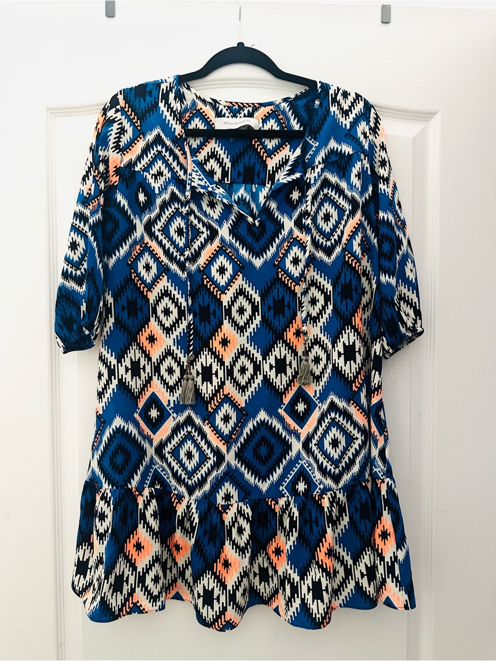 Tbags Los Angeles abstract mini dresss XS